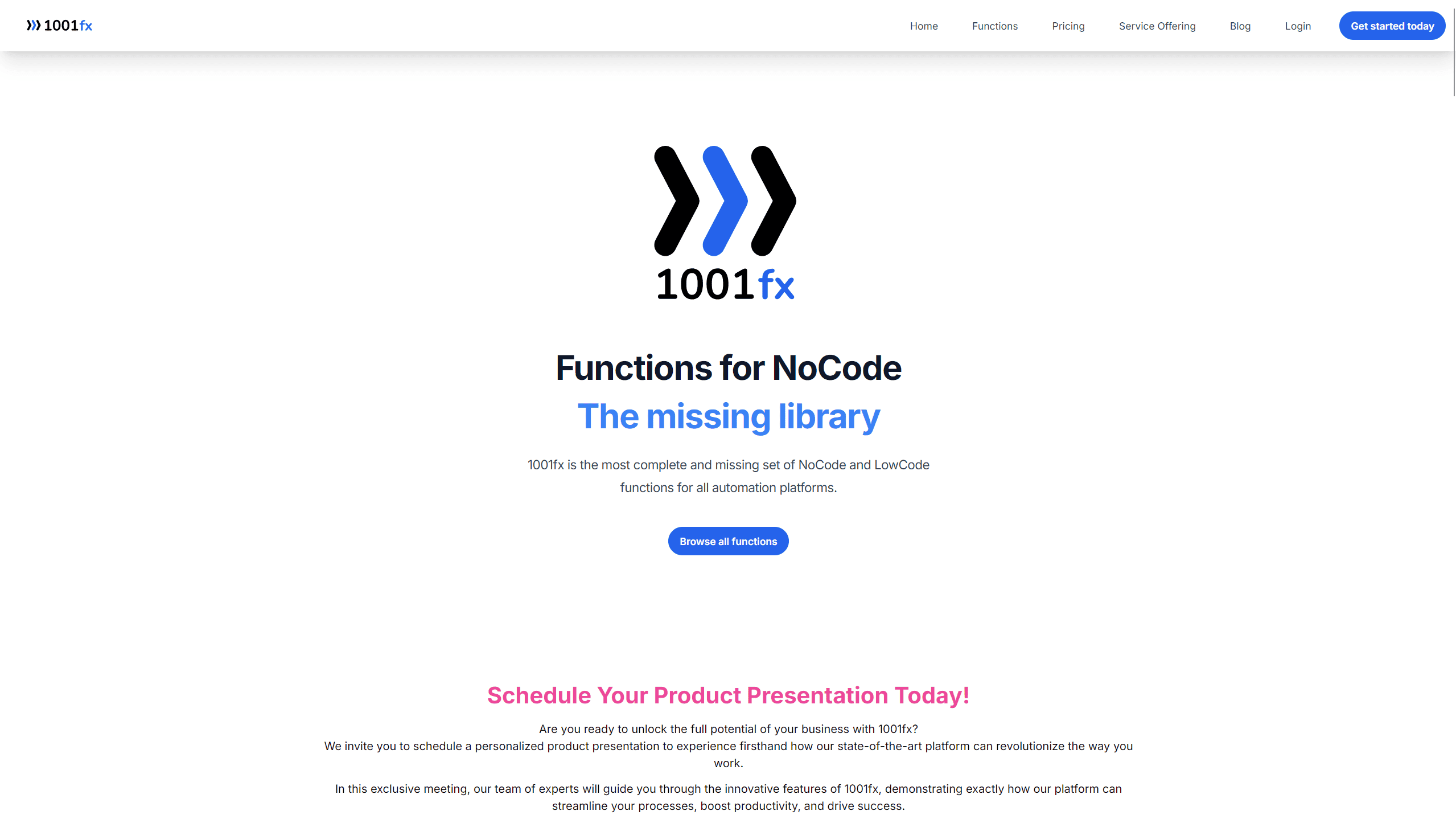 Website von 1001FX